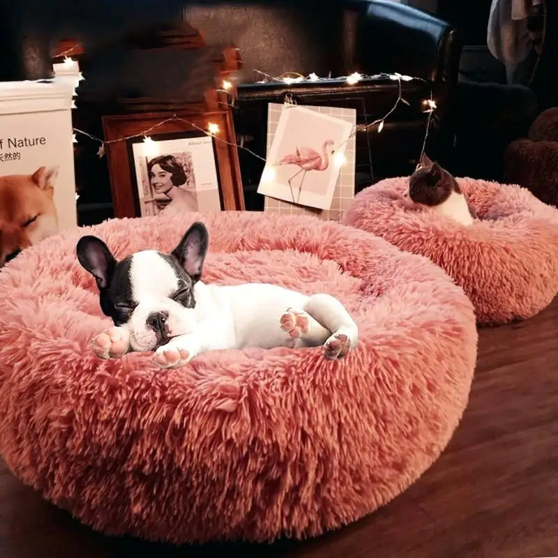 Calming Plush Pet Bed