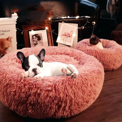 Calming Plush Pet Bed