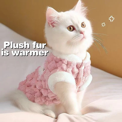 Winter Pet Dog Vest Jacket Fleece Warm Dog Clothes Fashion Puppy Coat Soft Cat Overcoat Pet Jacket Coat Chihuahua Dog Costumes