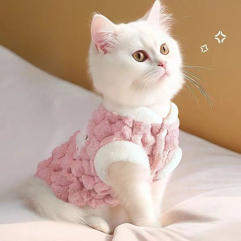 Winter Pet Dog Vest Jacket Fleece Warm Dog Clothes Fashion Puppy Coat Soft Cat Overcoat Pet Jacket Coat Chihuahua Dog Costumes